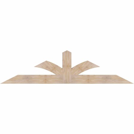Ekena Millwork Richland Smooth Timber Gable Bracket, Douglas Fir, 84"W x 21"H x 3 1/2"D x 5 1/2"F, 6/12 Pitch GBW084X21X0406RIC00SDF